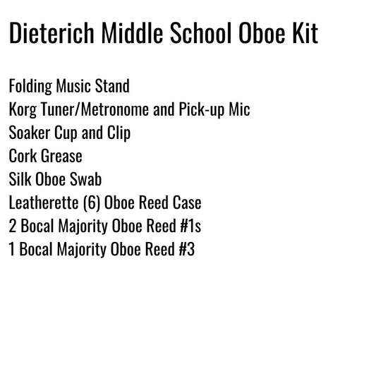 Dieterich Middle School Oboe Kit