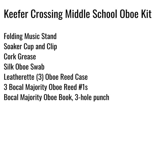 Keefer Crossing Middle School Oboe Kit