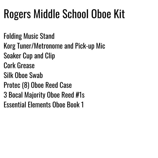 Rogers Middle School Oboe Kit