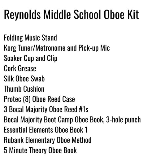 Reynolds Middle School Oboe Kit