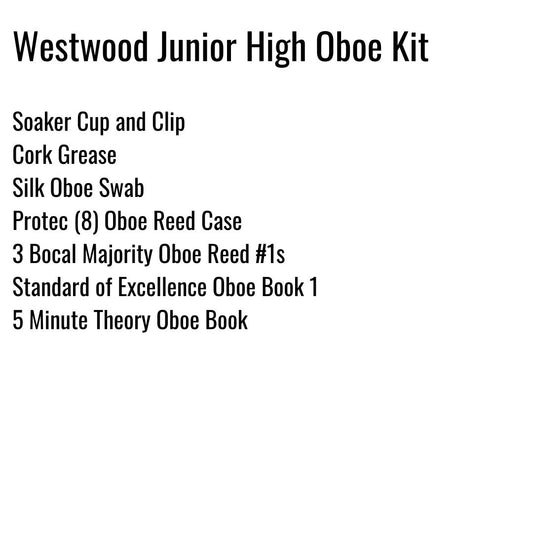 Westwood Junior High Oboe Kit