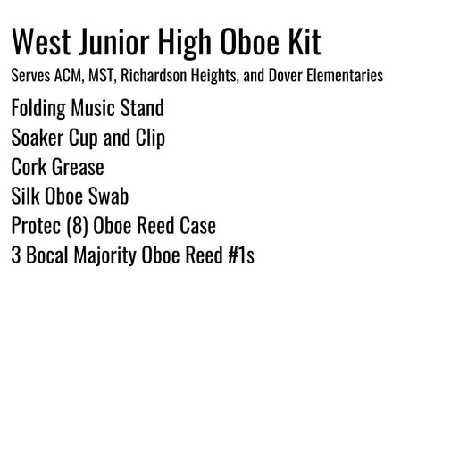 West Junior High (RISD) Oboe Kit (and feeder elementaries)