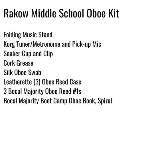 Rakow Middle School Oboe Kit