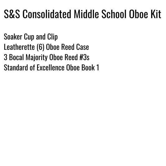 S & S Consolidated Middle School Oboe Kit