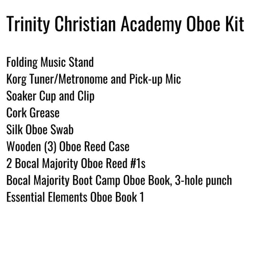 Trinity Christian Academy Oboe Kit