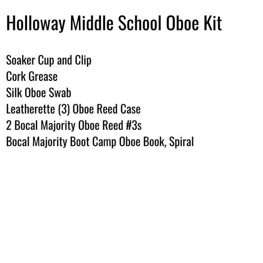 Holloway Middle School Oboe Kit
