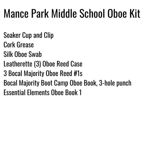 Mance Park Middle School Oboe Kit