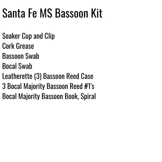 Santa Fe Middle School Bassoon Kit