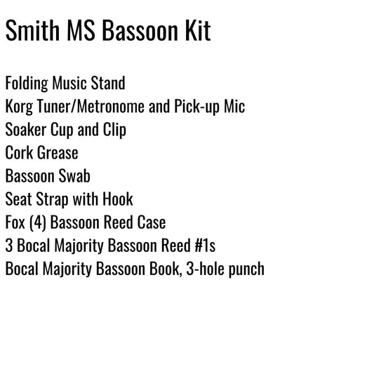 Smith Middle School Bassoon Kit