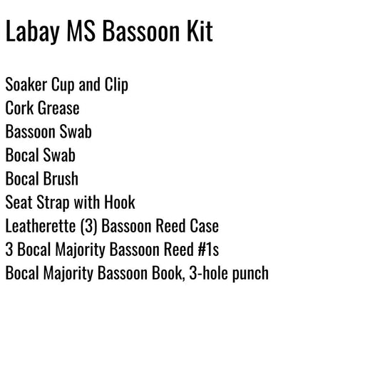 Labay Middle School Bassoon Kit