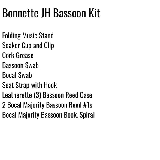 Bonnette Junior High Bassoon Kit