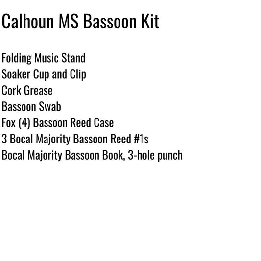 Calhoun Middle School Bassoon Kit