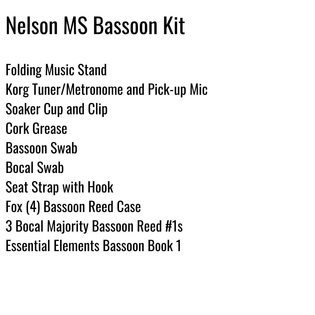 Nelson Middle School (Frisco) Bassoon Kit