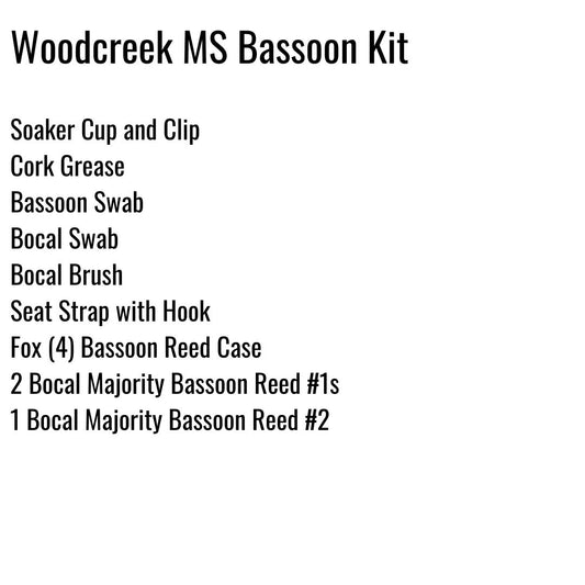 Woodcreek Middle School (Humble) Bassoon Kit