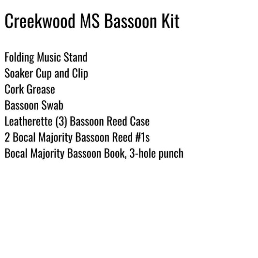 Creekwood Middle School Bassoon Kit
