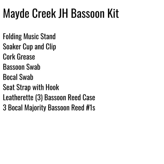 Mayde Creek Junior High School Bassoon Kit