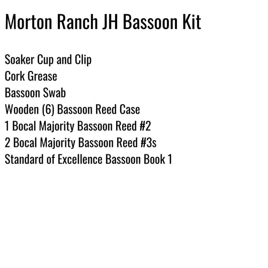 Morton Ranch Junior High Bassoon Kit