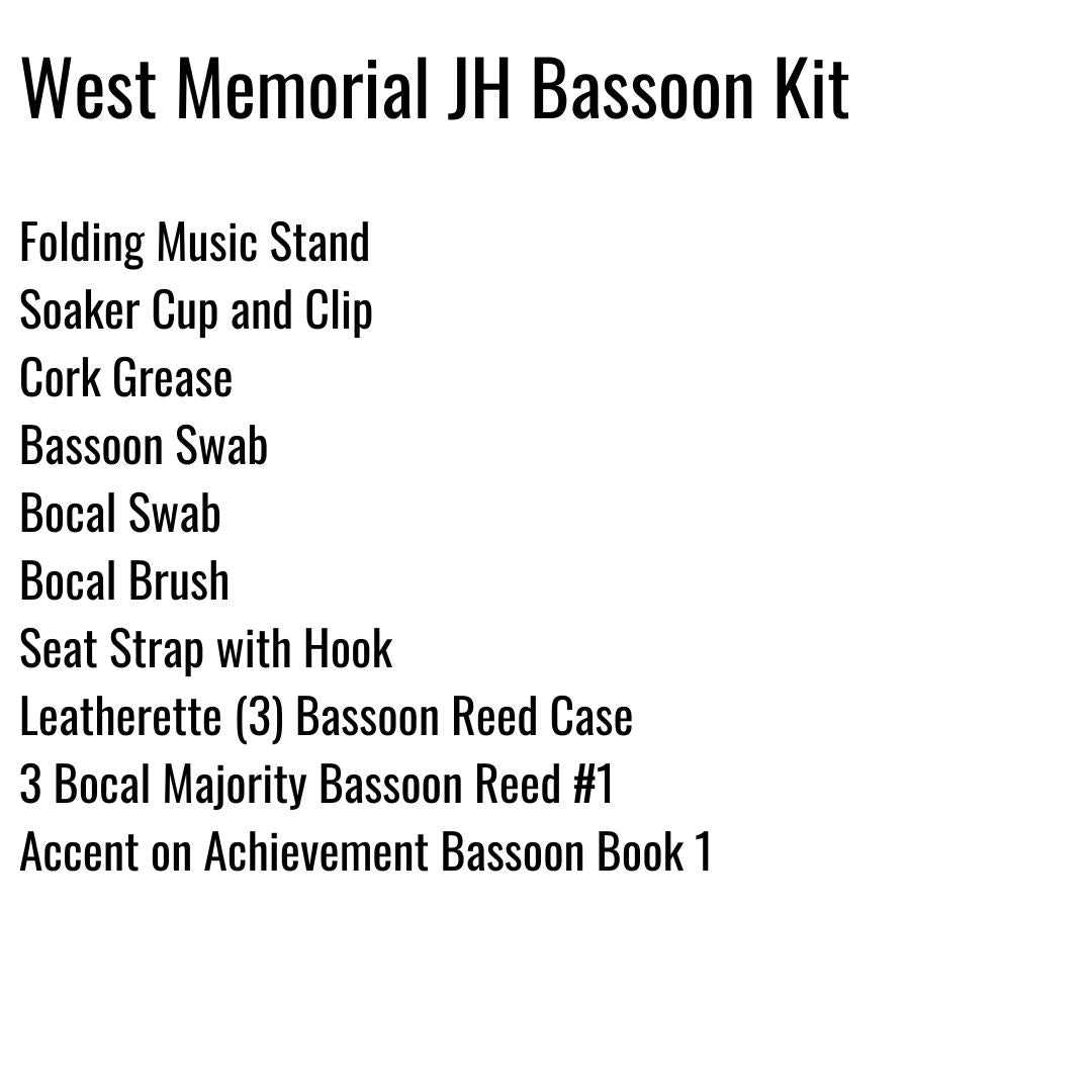 West Memorial Junior High Bassoon Kit