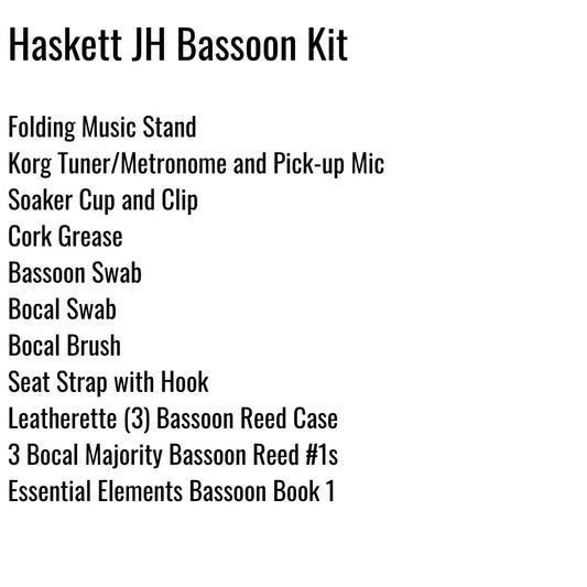 Haskett Junior High Bassoon Kit