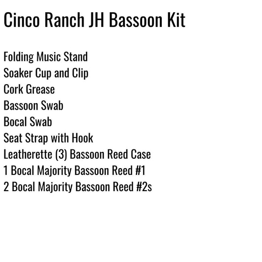 Cinco Ranch Junior High School Bassoon Kit