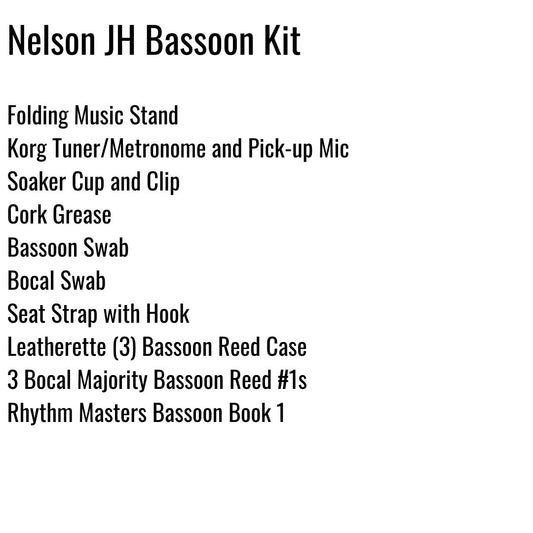 Nelson JH (Katy ISD) Bassoon Kit
