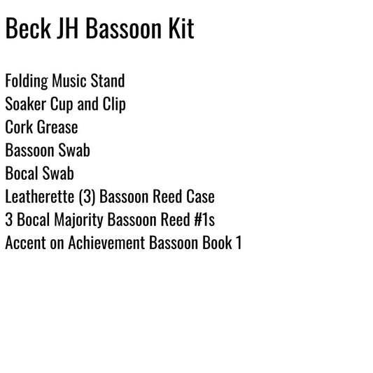 Beck Junior High School (Katy) Bassoon Kit