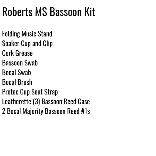 Roberts Middle School Bassoon Kit