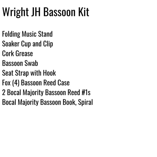 Wright Junior High Bassoon Kit