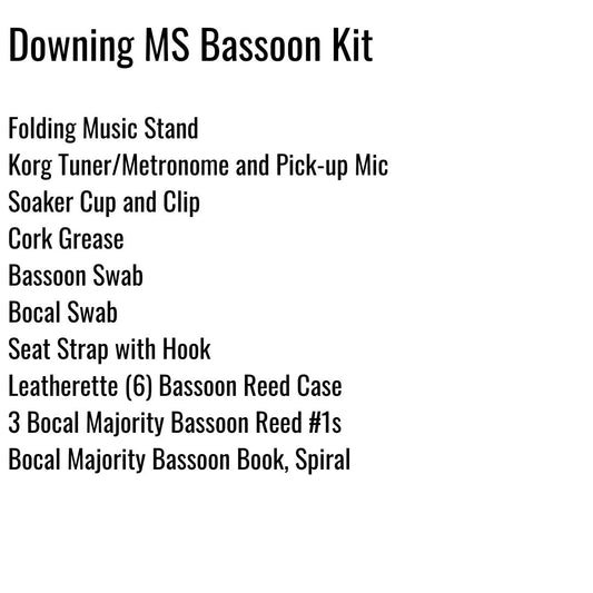 Downing Middle School Bassoon Kit