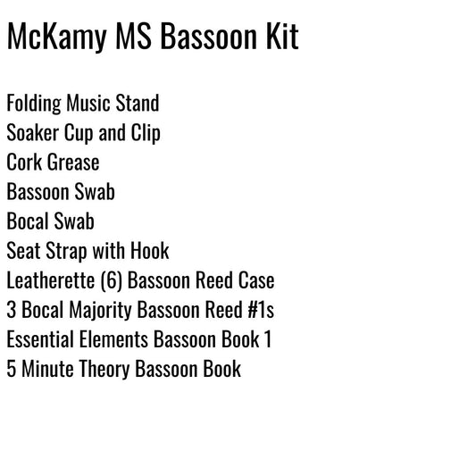 McKamy Middle School Bassoon Kit