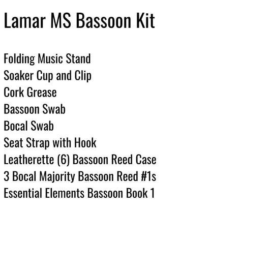 Lamar Middle School Bassoon Kit
