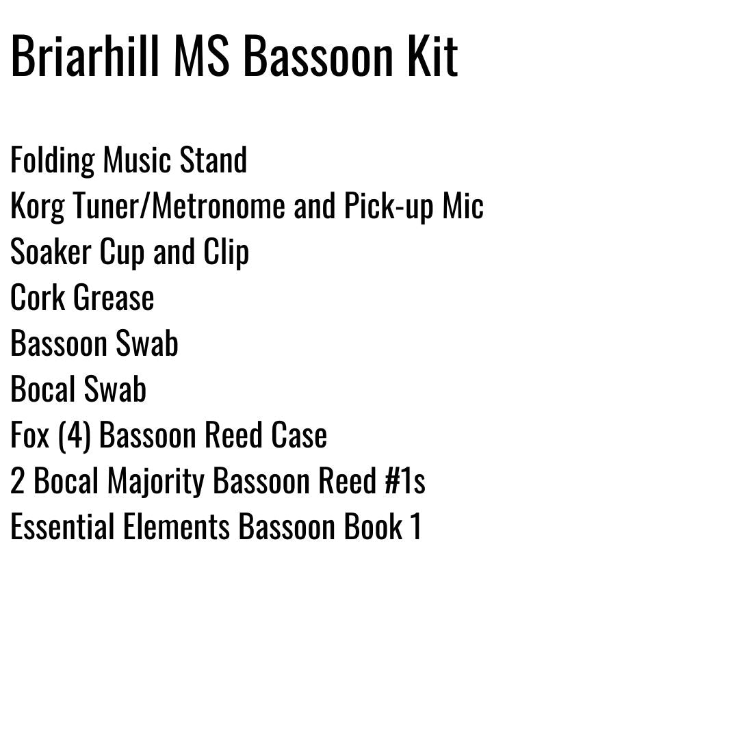 Briarhill Middle School Bassoon Kit