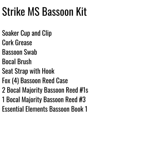 Strike Middle School Bassoon Kit