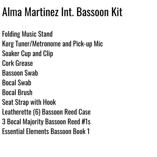 Alma Martinez Intermediate School Bassoon Kit