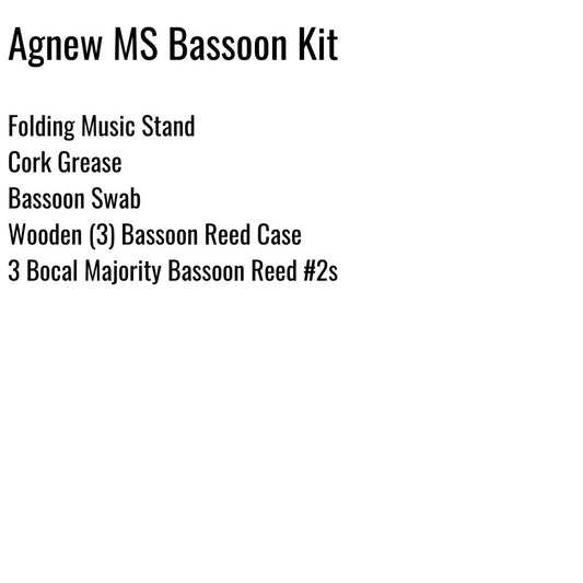 Agnew Middle School Bassoon Kit