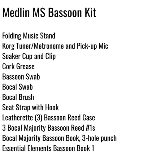 Medlin Middle School Bassoon Kit