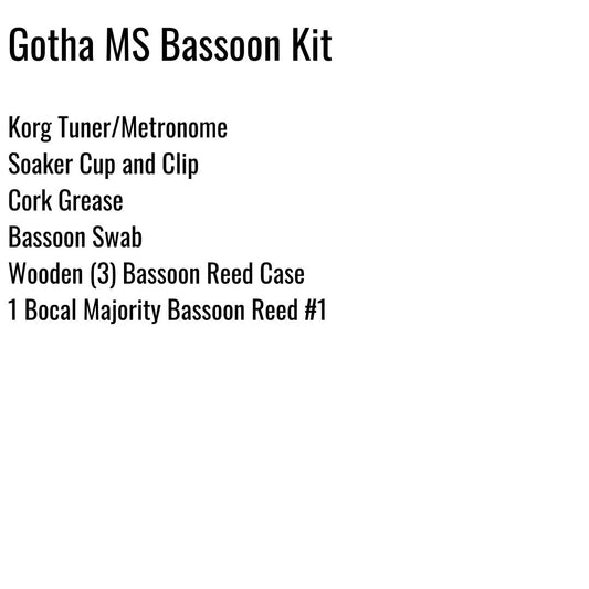Gotha Middle School Bassoon Kit