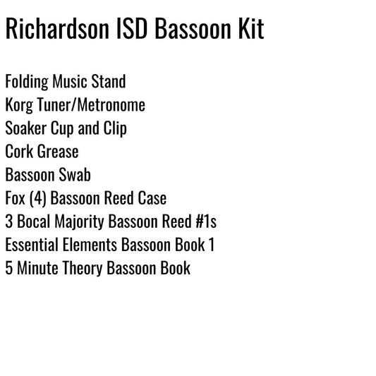 Richardson ISD Bassoon Kit