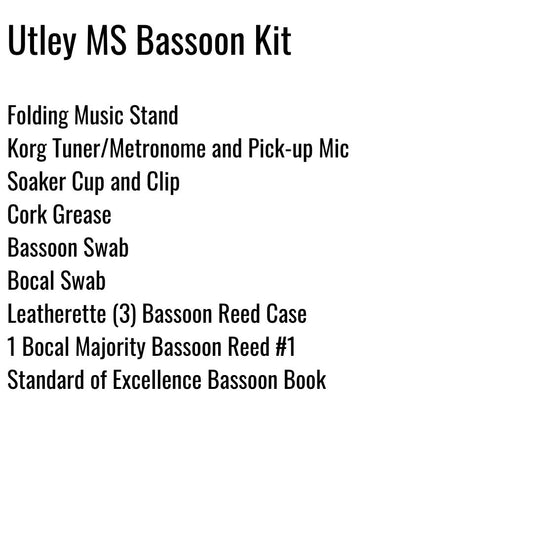 Utley Middle School Bassoon Kit