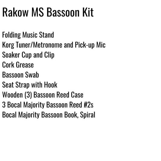 Rakow Middle School Bassoon Kit