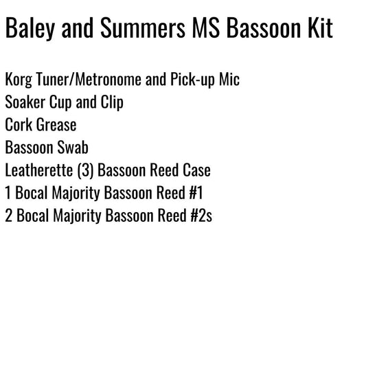 Royse City ISD Bassoon Kit (Baley and Summers MS)