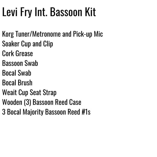 Levi Fry Intermediate School Bassoon Kit