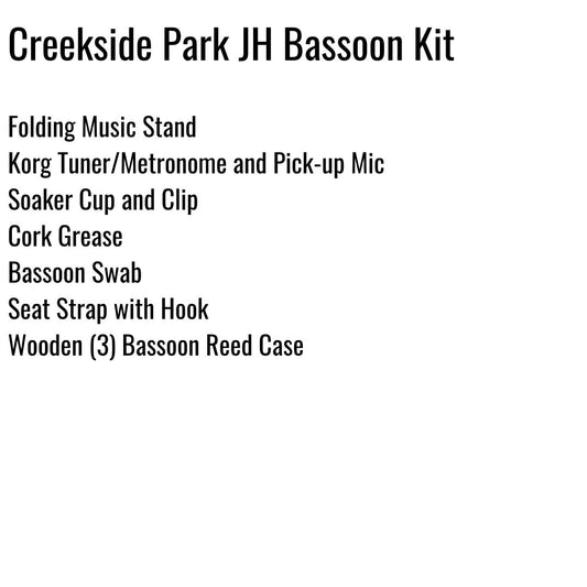 Creekside Park Junior High Bassoon Kit
