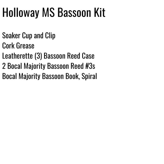 Holloway Middle School Bassoon Kit