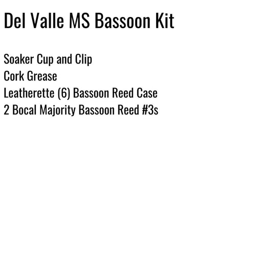 Del Valle Middle School Bassoon Kit