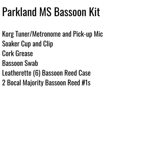 Parkland HS (Ysleta ISD) Bassoon Kit