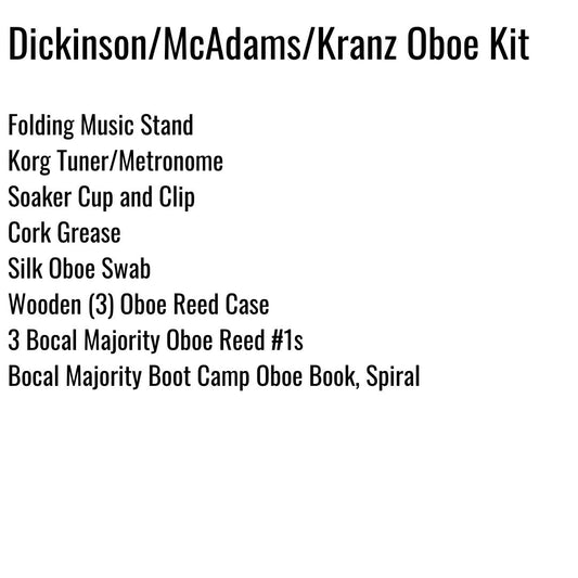 Dickinson/McAdams/Kranz Oboe Kit