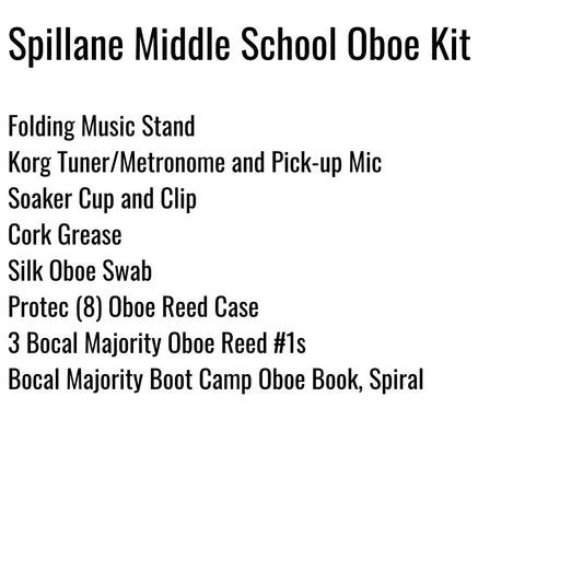 Spillane Middle School Oboe Kit