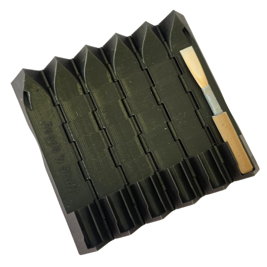 Reeds 'n Stuff Hexagon Oboe Reed Case, Moss
