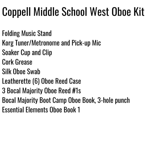 Coppell Middle School West Oboe Kit